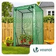 VOUNOT - Serre de jardin Serre tomates avec grande porte enroulable bache PE renforcee 135g/m2 100x50x150cm Vert - vignette