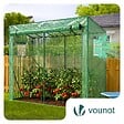 VOUNOT - Serre de jardin Serre tomates avec porte et fenetres moustiquaire bache PE renforcee 135g/m2 200x77x170cm Vert - vignette
