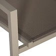 HAPPY GARDEN - Lot de 8 chaises en aluminium taupe - textilène taupe - vignette