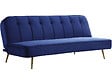 HABITAT ET JARDIN - Canapé Clic Clac en velours "James" - 180 x  83 x 75 cm - 3 places - Bleu foncé - vignette