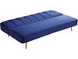 HABITAT ET JARDIN - Canapé Clic Clac en velours "James" - 180 x  83 x 75 cm - 3 places - Bleu foncé - vignette