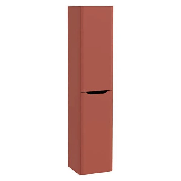 VITRA - Meuble vasque suspendu VitrA Sento Round 120cm Terracotta mat + Colonne version droite - large