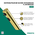 PRESTO - Distributeur de savon infrarouge 1L Linea or brossé - vignette