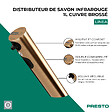 PRESTO - Distributeur de savon infrarouge 1L Linea cuivre brossé - vignette