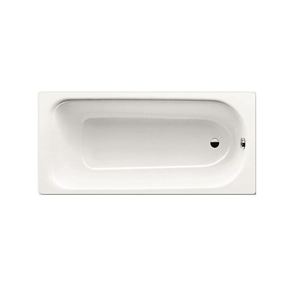 KALDEWEI - Eurowa 170 x 70 cm Baignoire droite 178 L en acier émaillé, sans pieds, blanc alpin (119800010001) - large