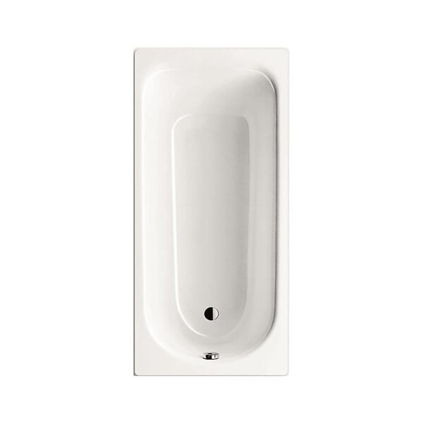 KALDEWEI - Eurowa 170 x 70 cm Baignoire droite 178 L en acier émaillé, sans pieds, blanc alpin (119800010001) - large