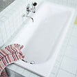 KALDEWEI - Eurowa 170 x 70 cm Baignoire droite 178 L en acier émaillé, sans pieds, blanc alpin (119800010001) - vignette