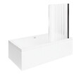 VILLEROY ET BOCH - Baignoire droite  Collaro 170 x 75cm Blanc mat  vidage et trop plein blanc mat + Pare bain droite AURYS Raywall - vignette