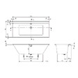 VILLEROY ET BOCH - Baignoire droite  Collaro 170 x 75cm Blanc mat  vidage et trop plein blanc mat + Pare bain droite AURYS Raywall - vignette