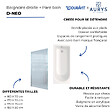 DURAVIT - Baignoire droite 170 X 70 D-Neo + Pare bain AURYS Raywall noir mat version droite - vignette