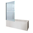 DURAVIT - Baignoire droite 170 X 75 D-Code + Pare bain AURYS Raywall noir mat gauche - vignette