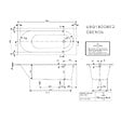 VILLEROY ET BOCH - Baignoire droite  Oberon quaryl 180 x 80 cm  + Pare bain droite AURYS Raywall Noir mat - vignette
