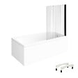 VILLEROY ET BOCH - Baignoire droite Architectura avec pieds acrylique 160 x 70 cm  + Pare bain droite AURYS Raywall Noir mat - vignette