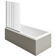 DURAVIT - Baignoire droite 160 X 70 Starck + Pare bain AURYS Raywall noir mat version gauche - vignette