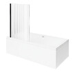 VILLEROY ET BOCH - Baignoire droite  Collaro 170 x 75cm Blanc mat  vidage et trop plein blanc mat + Pare bain gauche AURYS Raywall - vignette