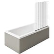 DURAVIT - Baignoire droite 170 X 75 Starck + Pare bain AURYS Raywall noir mat version droite - vignette