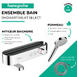 HANSGROHE - Pack mitigeur bain douche thermostatique ShowerTablet Select + Flexible Isiflex + Pommeau de douche Vernis Blend Chromé - vignette