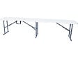 HABITAT ET JARDIN - Banc pliant en métal "Foldy" - 183 x 29 x 42 cm - Blanc - vignette