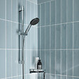 GROHE - Mitigeur douche thermostatique Precision Feel + Ensemble de douche Start 2 jets avec barre + Tablette d'angle - vignette