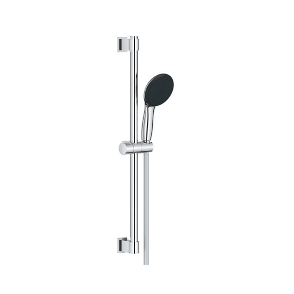GROHE - Mitigeur douche thermostatique Precision Feel + Ensemble de douche Start 2 jets avec barre + Tablette d'angle - large