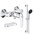 GROHE - Mitigeur douche mécanique Swift 2023 + Ensemble de douche 2 jets avec barre + Panier douche - vignette
