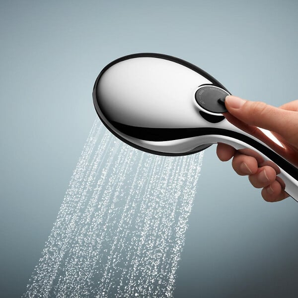 GROHE - Mitigeur douche thermostatique Precision Feel + Ensemble de douche Start 2 jets avec barre + Panier douche - large