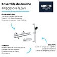 GROHE - Mitigeur douche thermostatique Precision Flow + Ensemble de douche 2 jets avec barre + Porte-savon - vignette