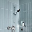 GROHE - Pack mitigeur douche mécanique StartLoop + Ensemble de douche 2 jets avec barre + Tablette de douche d'angle - vignette