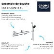 GROHE - Mitigeur douche thermostique  Precision Feel + Ensemble de douche 2 jets avec barre Chromé - vignette
