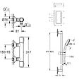 GROHE - Mitigeur douche thermostatique Precision Flow + Ensemble de douche Start 2 jets avec barre + Panier douche - vignette