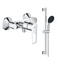 GROHE - Pack mitigeur douche mécanique StartLoop + Ensemble de douche Start 2 jets avec barre Chromé - vignette