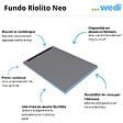 WEDI - Receveur à carreler Fundo Riolito Neo + barrette de finition + bonde horizontal + kit d'étanchéité 160 x 100 cm - vignette