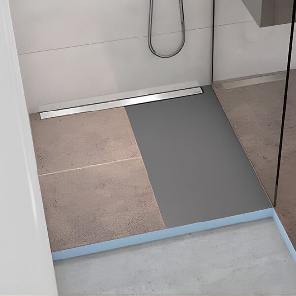 WEDI - Receveur à carreler Fundo Riolito Neo + barrette de finition + bonde horizontal + kit d'étanchéité 180 x 90 cm - large