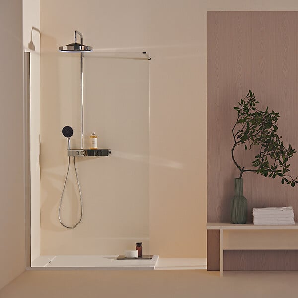 IDEAL STANDARD - Receveur de douche antidérapant Ultra Flat S I.Life recoupable avec bonde largeur 140 x 80 - large
