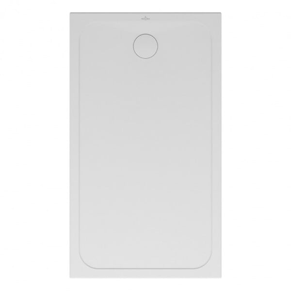 VILLEROY ET BOCH - Villeroy & Boch Lifetime Plus Receveur rectangulaire antidérapant en céramique, extra plat, 140x80x3.5cm, Blanc (6223S301) - large