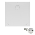 VILLEROY ET BOCH - Receveur de douche antidérapant 100 x 100  Lifetime Plus Cerasoft céramique blanc + Bonde chromé brossé - vignette