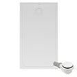 VILLEROY ET BOCH - Receveur de douche antidérapant 120 x 90  Lifetime Plus Cerasoft céramique blanc + Bonde blanc - vignette