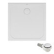 VILLEROY ET BOCH - Receveur de douche antidérapant 90 x 90  Lifetime Plus céramique blanc + Bonde chromé - vignette