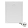 VILLEROY ET BOCH - Receveur de douche antidérapant 100 x 80  Lifetime Plus céramique blanc + Bonde chromé - vignette