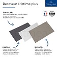 VILLEROY ET BOCH - Receveur de douche antidérapant 140 x 80  Lifetime Plus céramique blanc + Bonde blanc - vignette