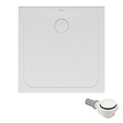 VILLEROY ET BOCH - Receveur de douche antidérapant 90 x 90  Lifetime Plus céramique blanc + Bonde blanc - vignette
