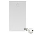 VILLEROY ET BOCH - Receveur de douche antidérapant 120 x 90  Lifetime Plus céramique blanc + Bonde blanc - vignette