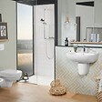 VILLEROY ET BOCH - Receveur de douche antidérapant 120 x 90  Lifetime Plus céramique blanc + Bonde blanc - vignette