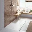 VILLEROY ET BOCH - Receveur de douche antidérapant 100 x 100  Lifetime Plus céramique blanc + Bonde chromé brossé - vignette