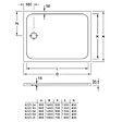 VILLEROY ET BOCH - Receveur de douche antidérapant 140 x 90  Lifetime Plus Cerasoft céramique blanc + Bonde blanc - vignette