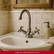 OLFA - Mélangeur lavabo bec bas mobile Tiffany Gris Acier - vignette