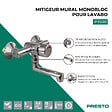 PRESTO - Mitigeur mural monobloc pour lavabo P3500 chromé - vignette