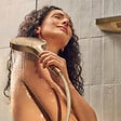 HANSGROHE - Pommeau de douche Pulsify Select EcoSmart 105 3 jets relaxation + Flexible 125 cm Designflex Bronze brossé - vignette