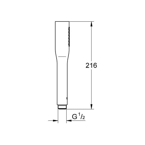 GROHE - Pommeau de douche Quickfix Vitalio Get Stick + microfibre - large