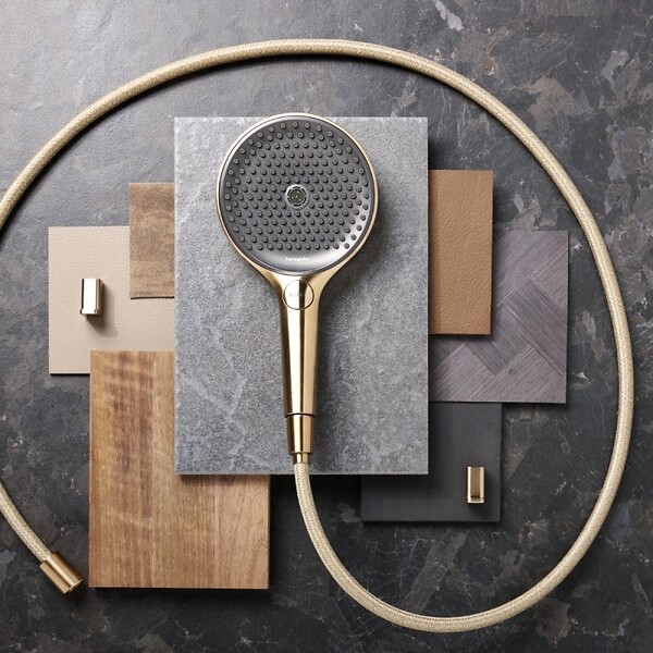 HANSGROHE - Flexible de douche Designflex 125 cm bronze brossé - large